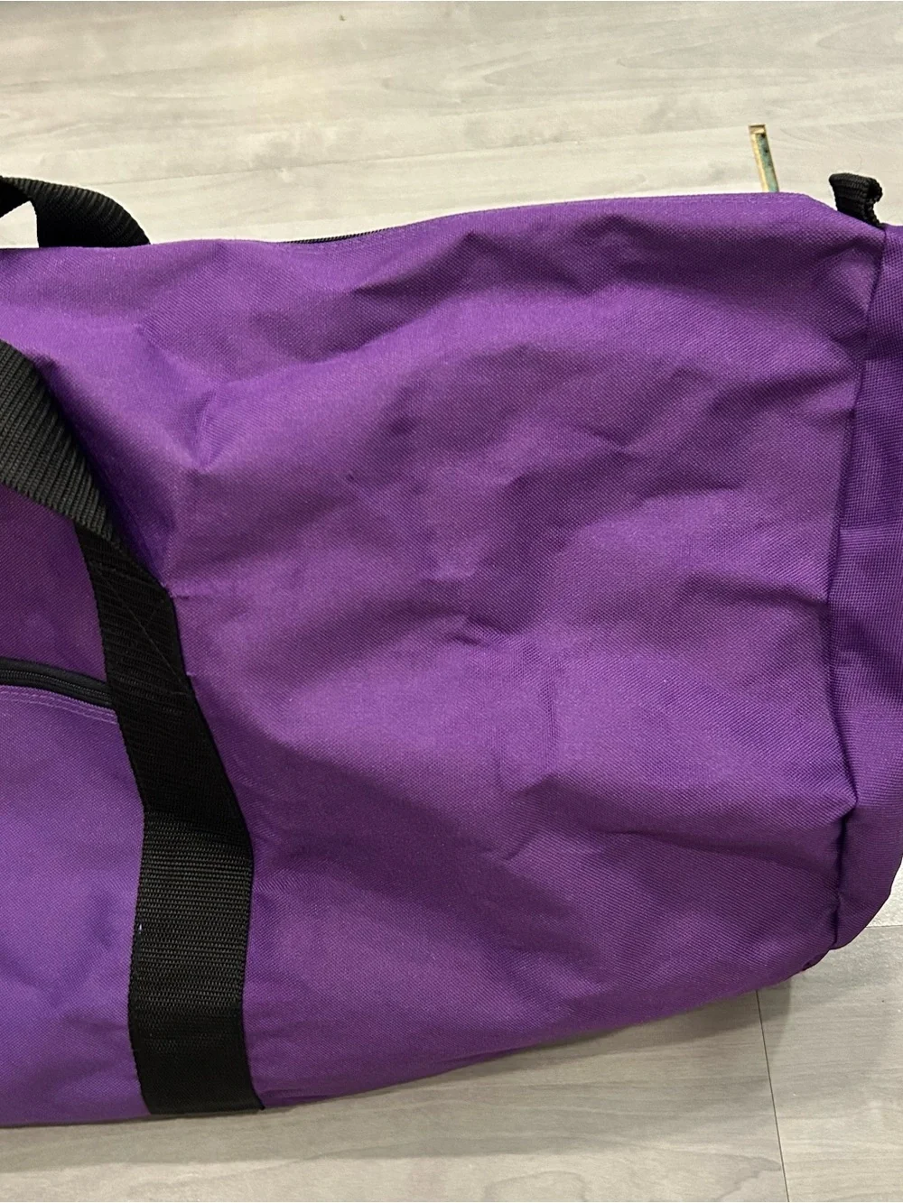 Vtg Llama Locomotor XXL Purple Duffle Bag 34” Travel Sports Equipment Gear Bag